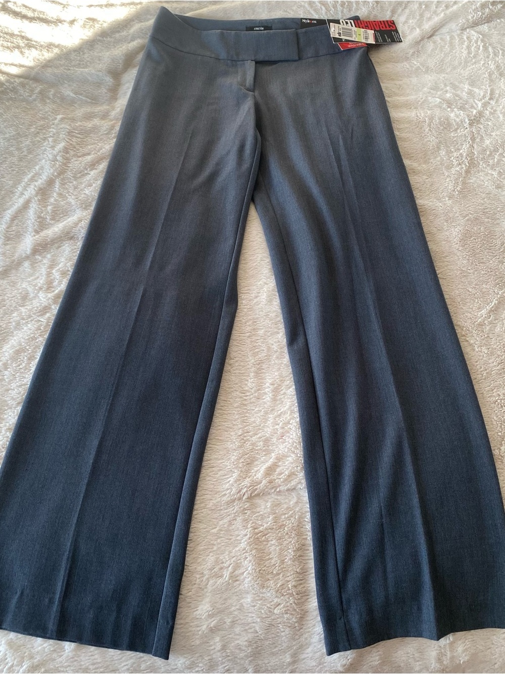 Women’s Straight-Leg Office Trousers - Dark Gray